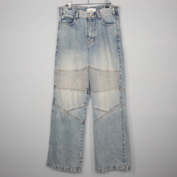 BDG Urban Outfitters Jeans Mens Sz 28 Nitro Fit Baggy Moto Button Relaxed Casual - Picture 1 of 7